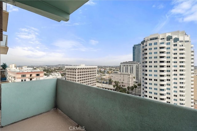 view of balcony