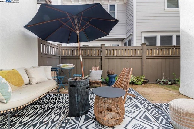 view of patio / terrace with outdoor lounge area