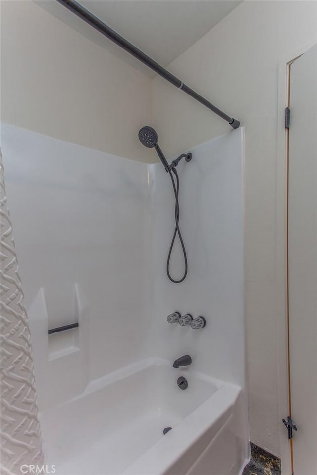 full bathroom featuring shower / bath combination