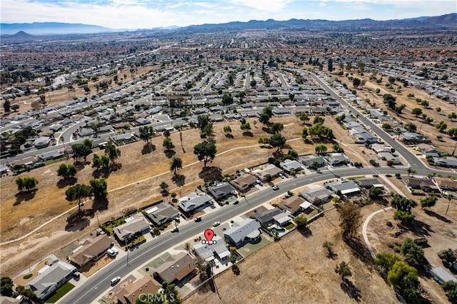 aerial view featuring a mountain view