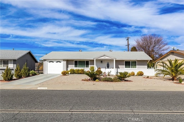 ranch-style house with a garage