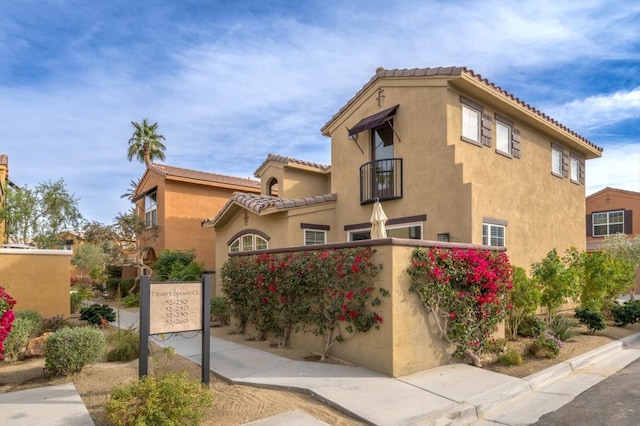 view of mediterranean / spanish house