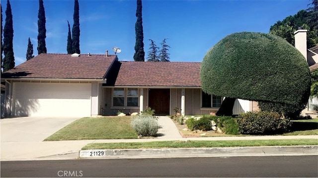 ranch-style house with a garage