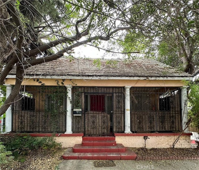 view of outdoor structure