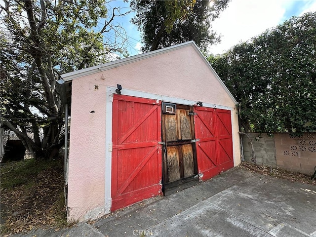 view of outdoor structure