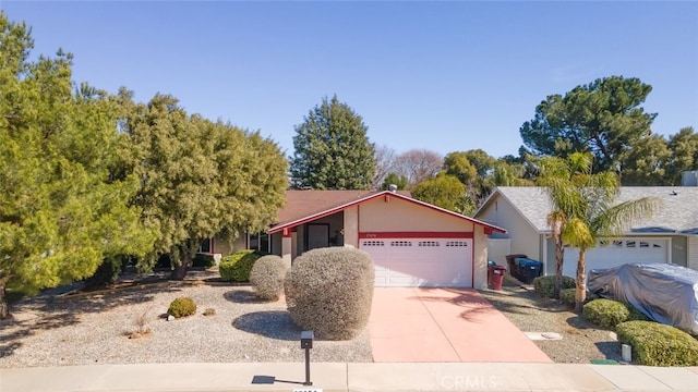 ranch-style house with a garage