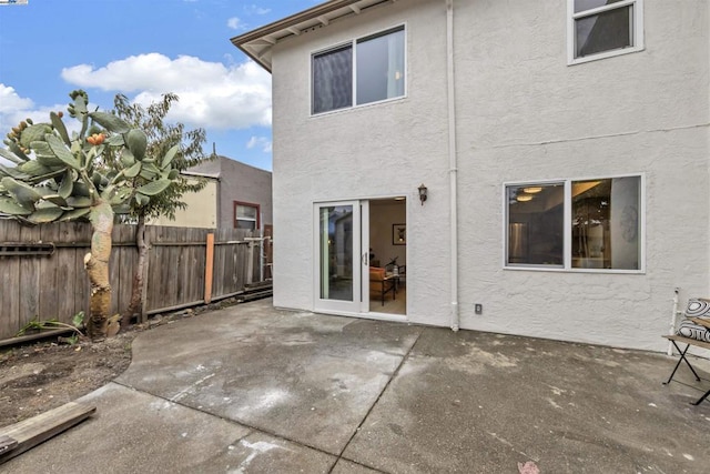 rear view of house featuring a patio area