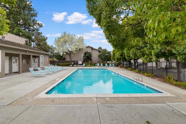 view of pool with a patio area