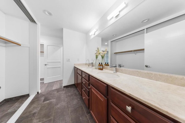 bathroom with vanity