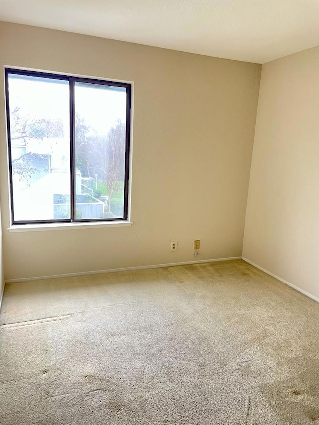 empty room with carpet floors