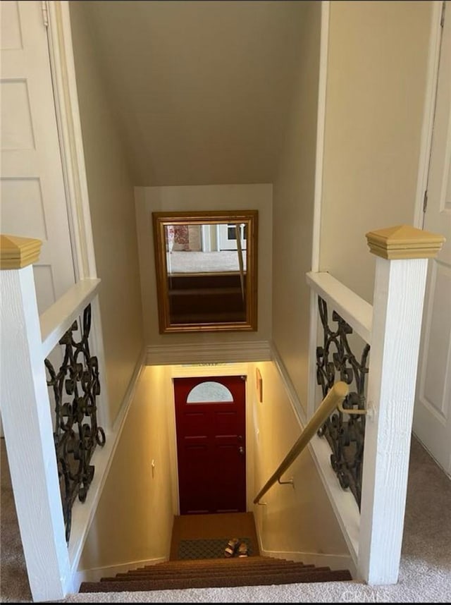 view of staircase