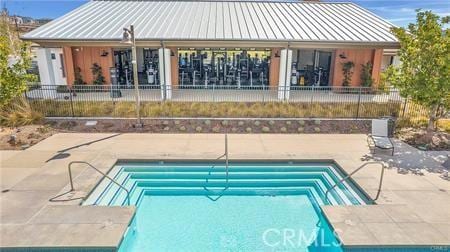 view of pool with a patio area