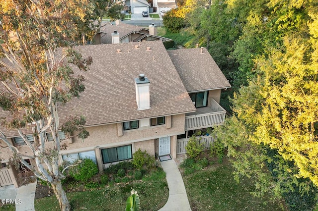 birds eye view of property