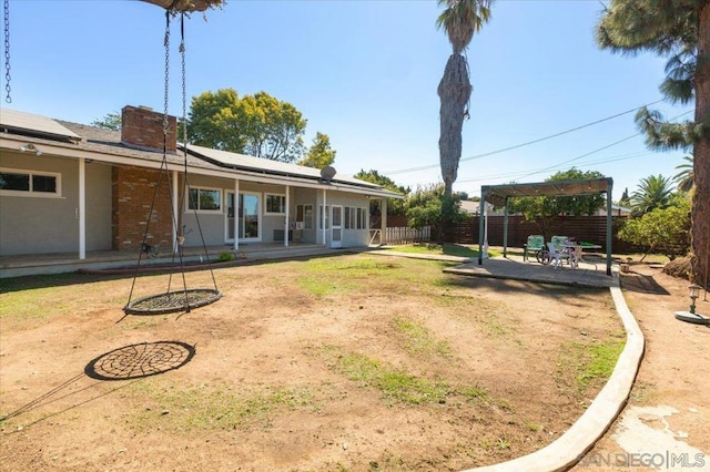 view of yard featuring a patio area