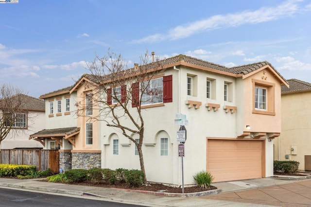 view of front of house featuring a garage