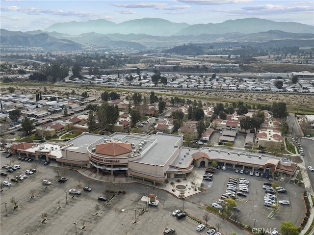 aerial view featuring a mountain view