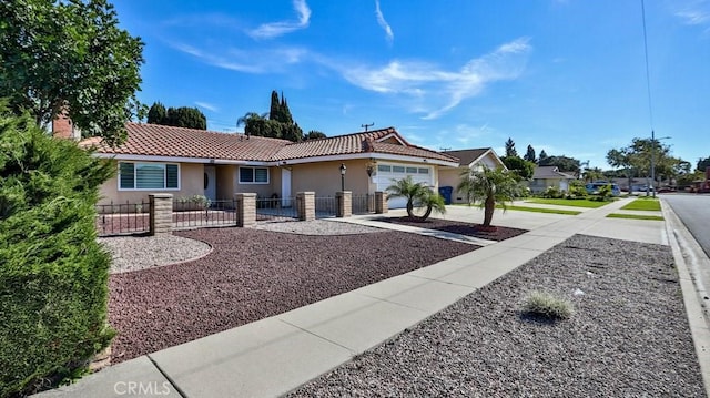 ranch-style house with a garage