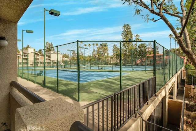 view of tennis court