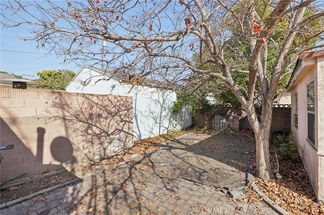 view of yard featuring a patio area