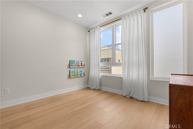 interior space featuring light hardwood / wood-style flooring