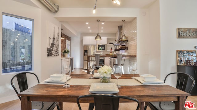 view of dining area