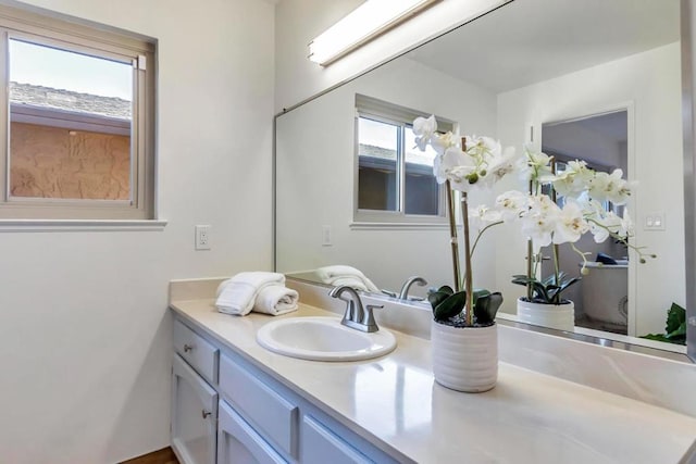 bathroom with vanity