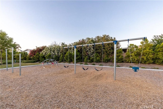 view of jungle gym