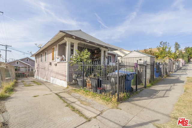 view of bungalow-style home