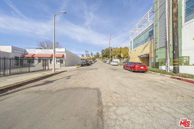 view of road