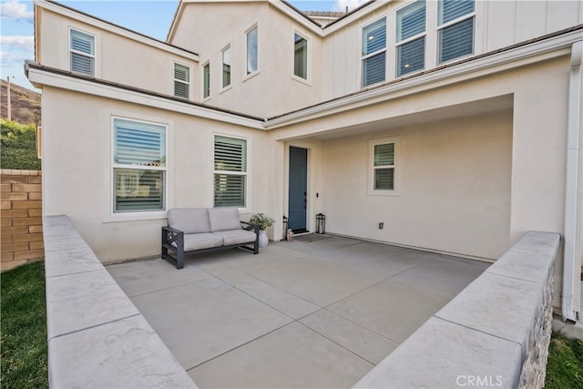 view of patio / terrace featuring an outdoor hangout area