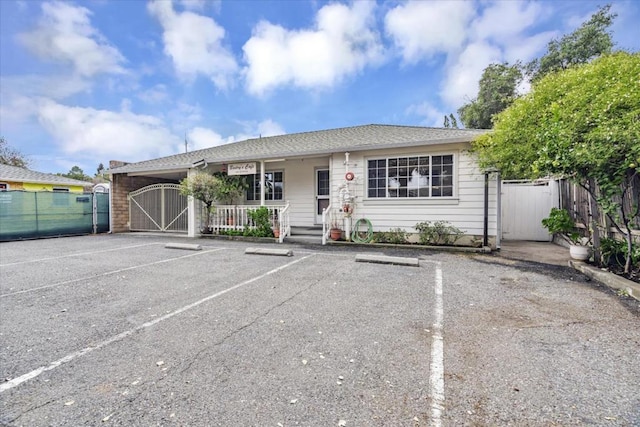 view of ranch-style home