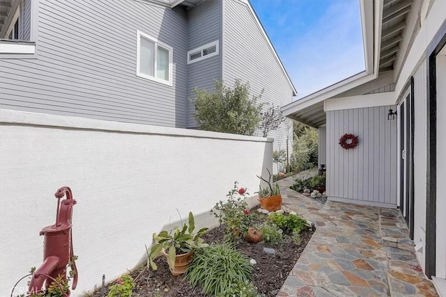 view of home's exterior featuring a patio