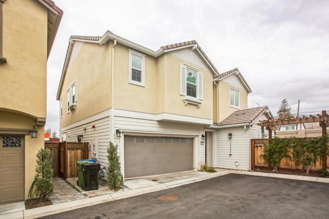 view of front of house featuring a garage