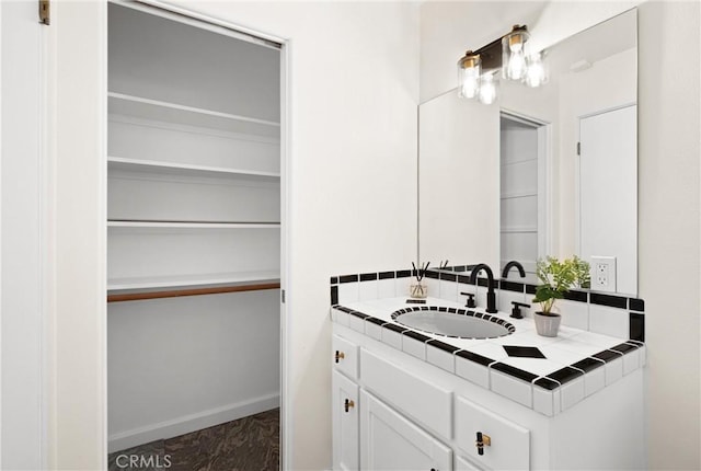 bathroom featuring vanity