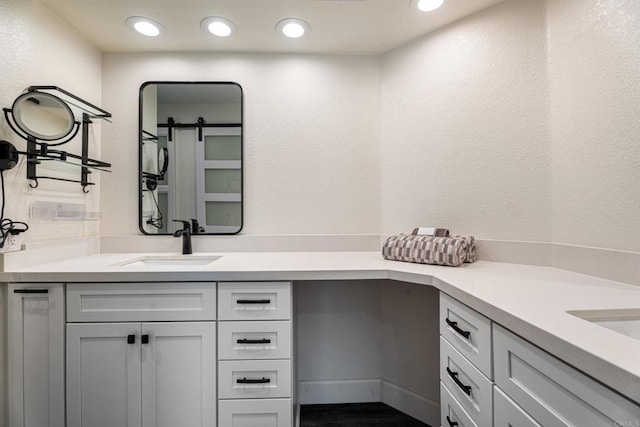 bathroom featuring vanity