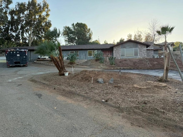 view of ranch-style home