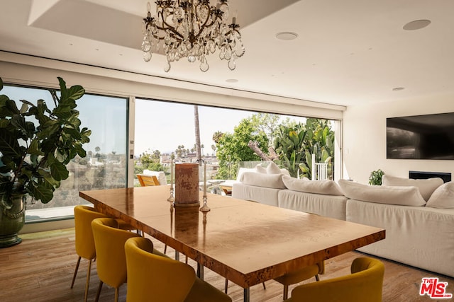 dining room featuring hardwood / wood-style floors