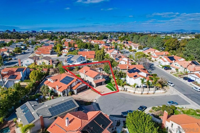 birds eye view of property