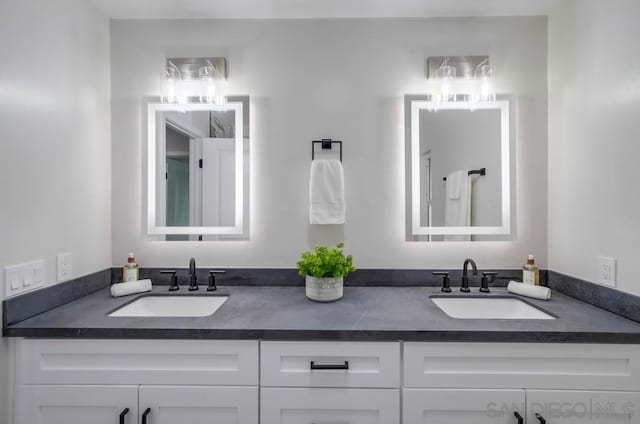 bathroom with vanity