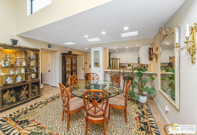 view of dining room