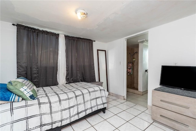 view of tiled bedroom