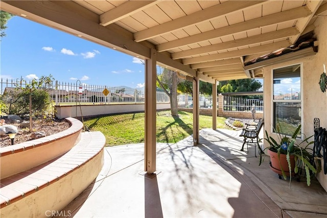 view of patio