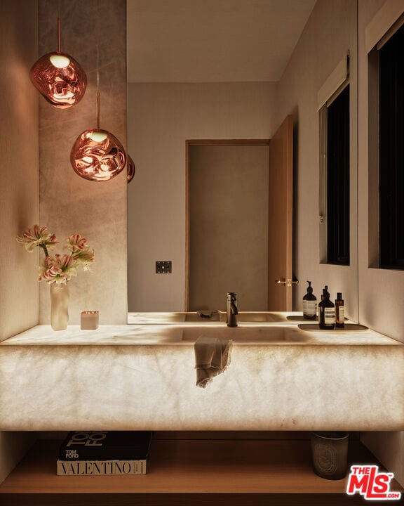 bathroom with vanity