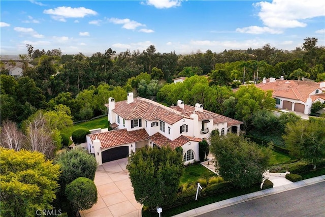 birds eye view of property