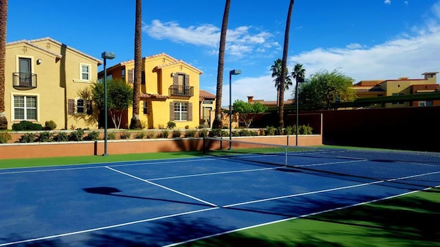 view of tennis court