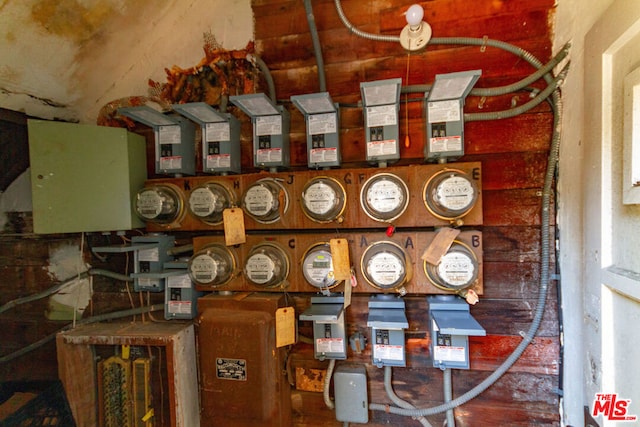 utility room featuring electric panel