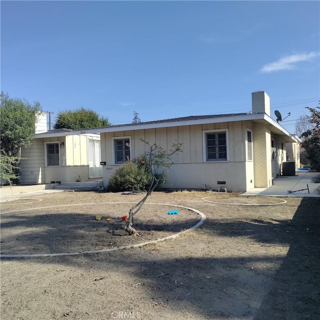 view of front of home with central AC