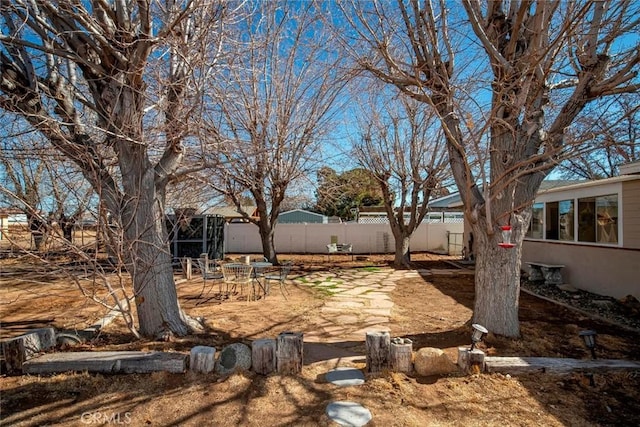 view of yard with a patio