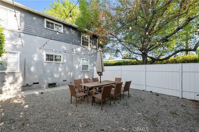 back of house with a patio area