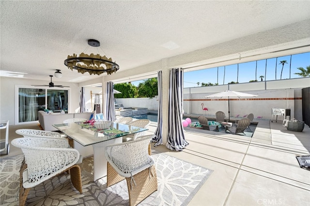 1190 S Calle Marcus, Palm Springs, CA 92264 - sunroom / solarium featuring a chandelier